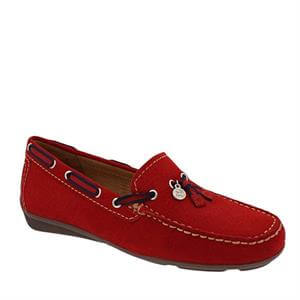 Carl Scarpa Faris Red Leather Loafers